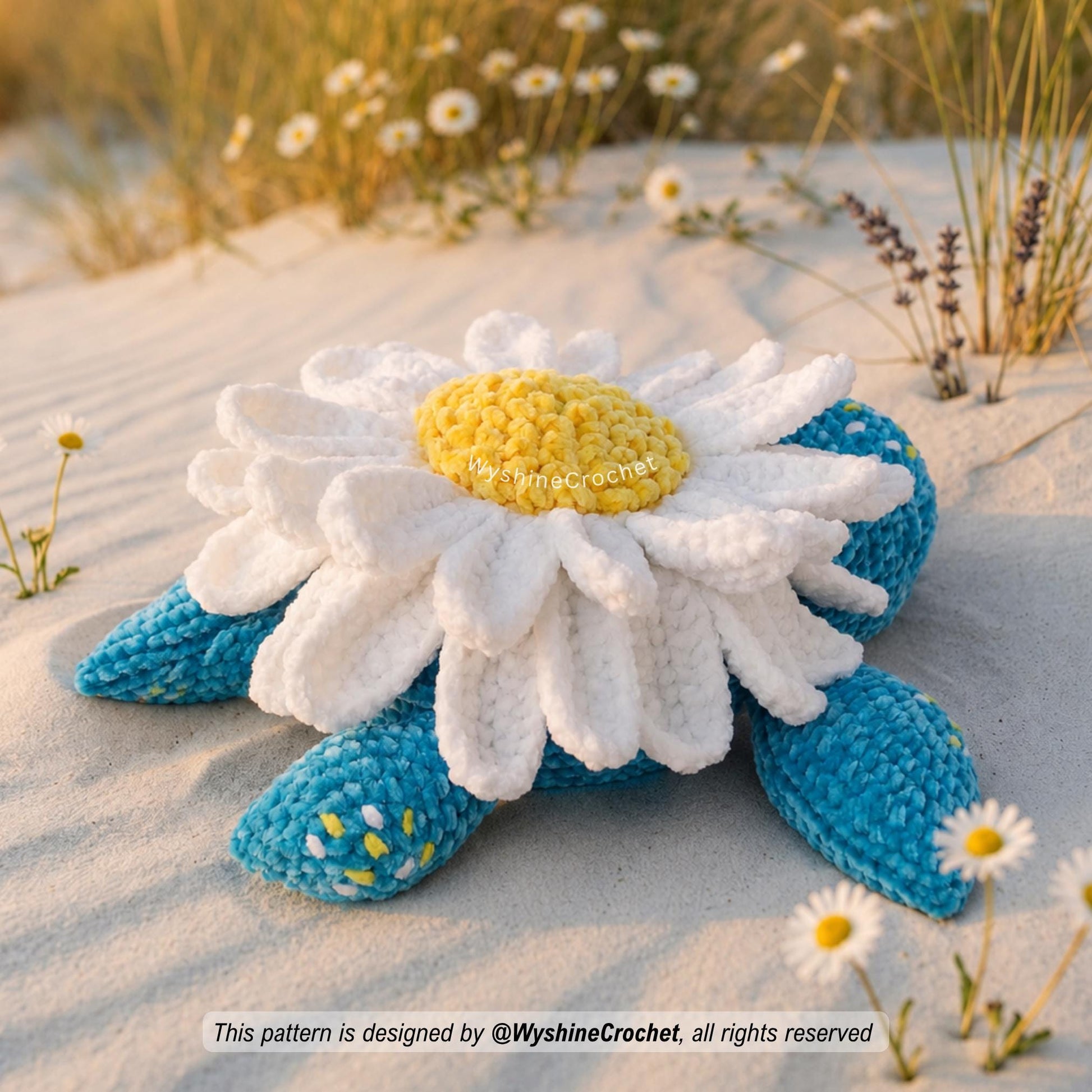 Huggable Daisy Turtle Crochet Pattern - product photo 4 of 10
