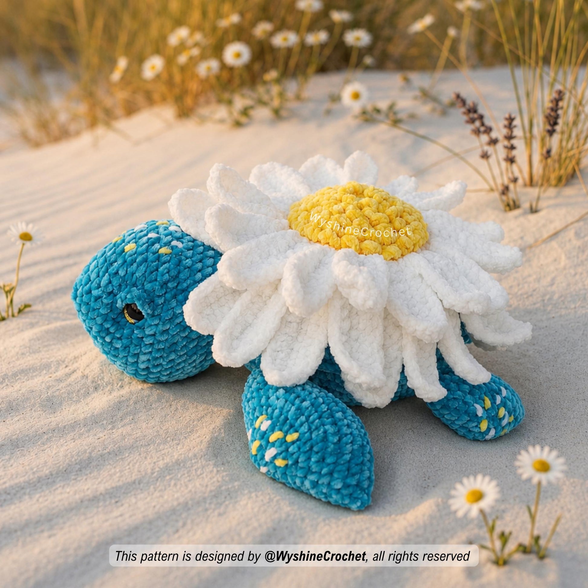 Huggable Daisy Turtle Crochet Pattern - product photo 8 of 10