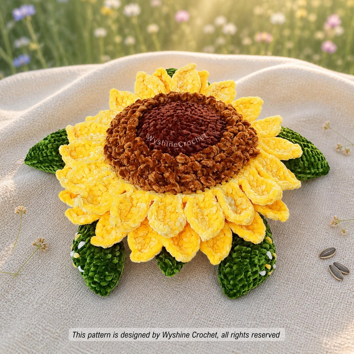 Mom & Baby Sunflower Turtle Crochet Pattern Bundle - product photo 10 of 10