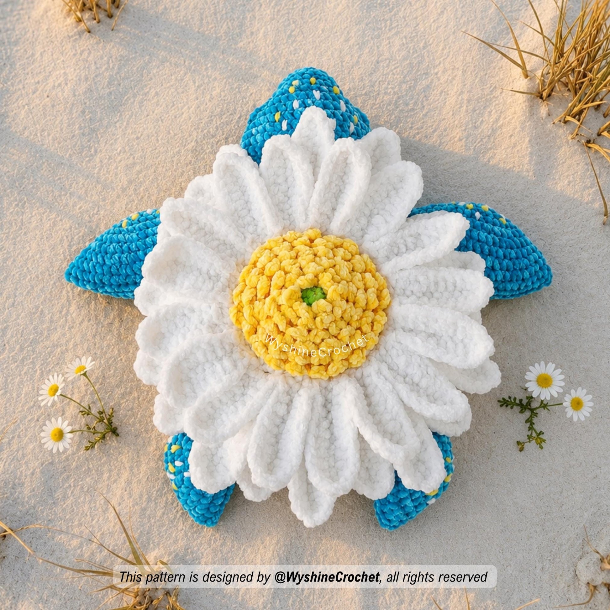 Mom & Baby Daisy Turtle Crochet Pattern Bundle - product photo 9 of 10