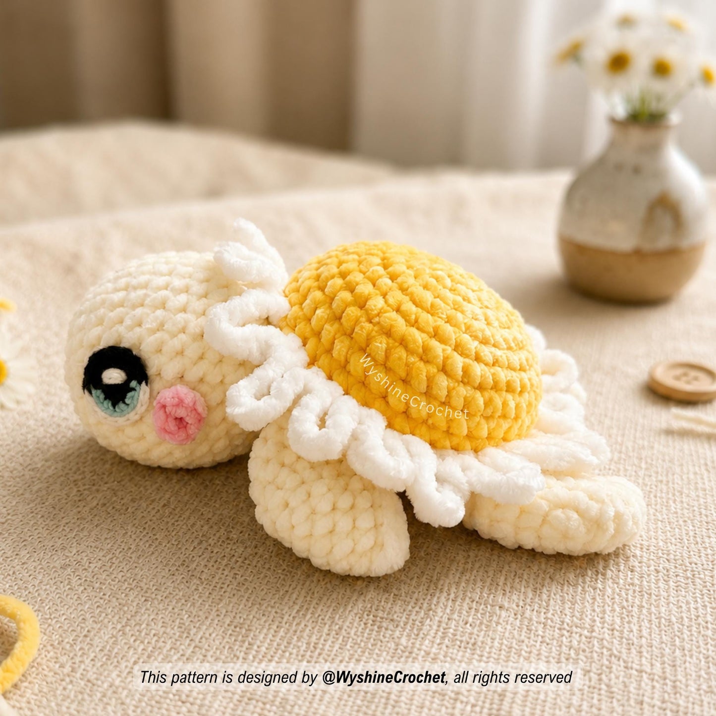 Mom & Baby Daisy Turtle Crochet Pattern Bundle - product photo 8 of 10