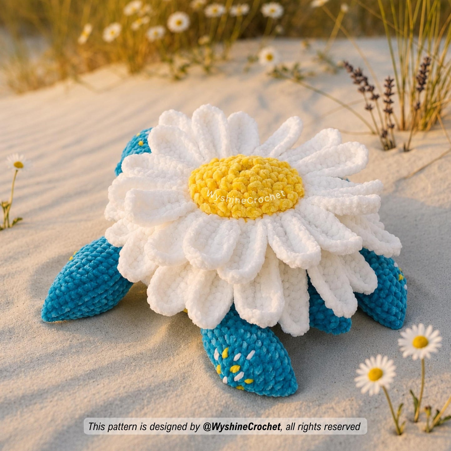 Huggable Daisy Turtle Crochet Pattern - product photo 5 of 10