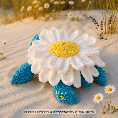 Huggable Daisy Turtle Crochet Pattern - product photo 5 of 10
