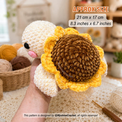 Mom & Baby Sunflower Turtle Crochet Pattern Bundle - product photo 7 of 10