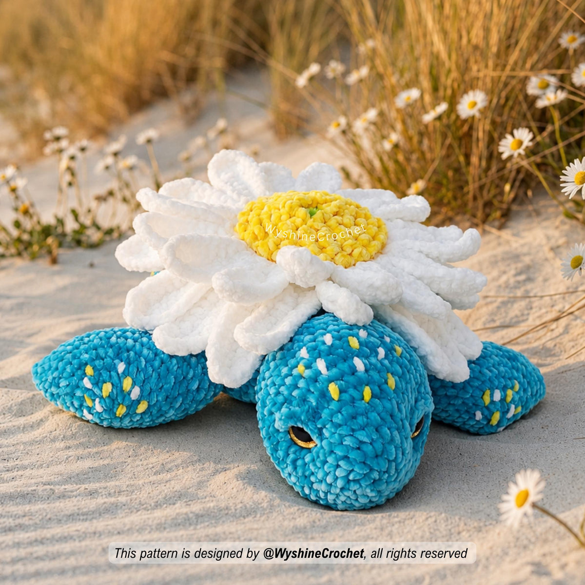 Mom & Baby Daisy Turtle Crochet Pattern Bundle - product photo 10 of 10