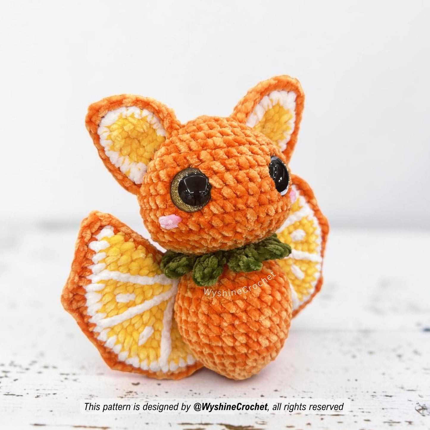Orange Bat Crochet Pattern - Autumn Amigurumi Decor - product photo 7 of 9