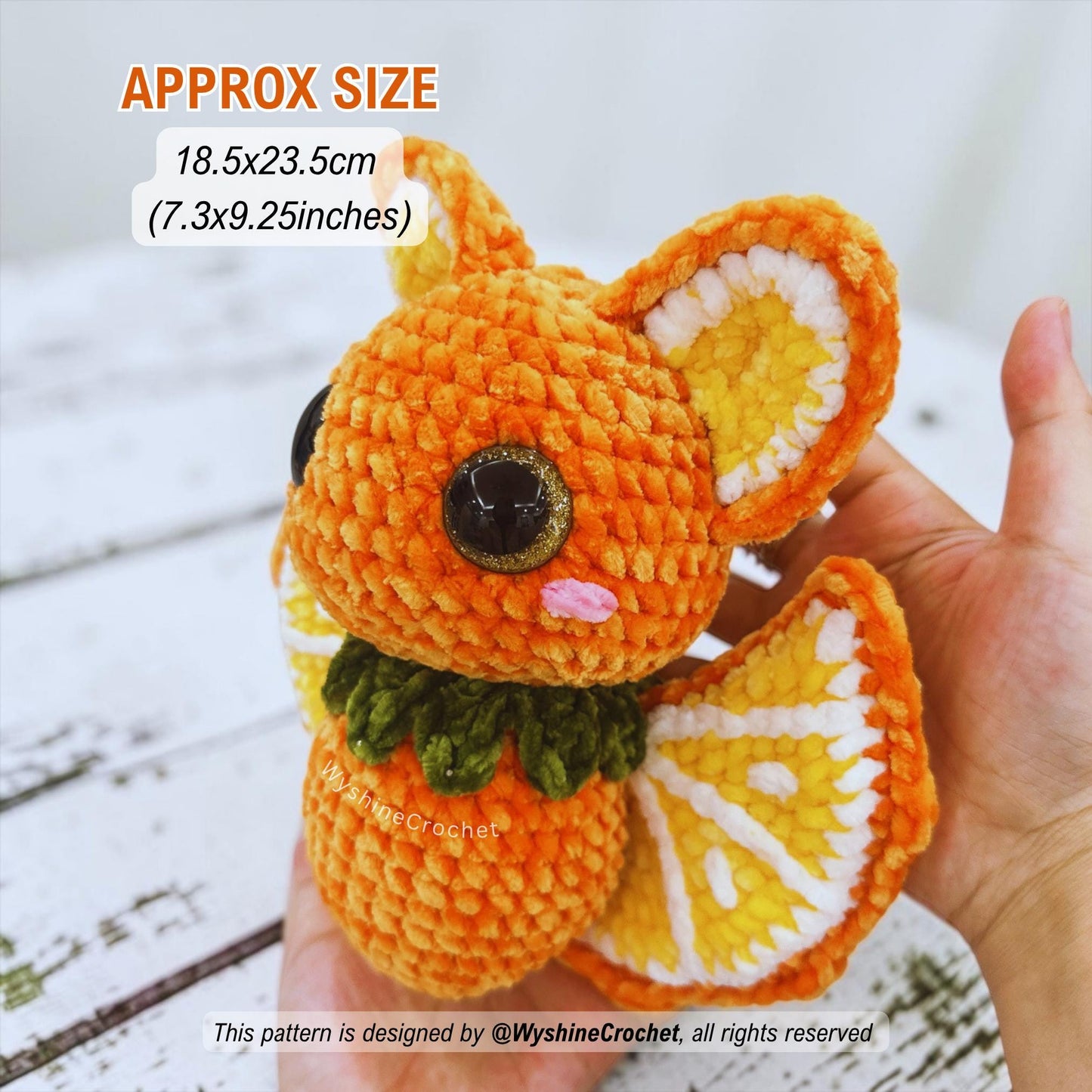Fruit Bat Crochet Pattern Bundle - 4-in-1 Halloween Amigurumi Set - product photo 4 of 10