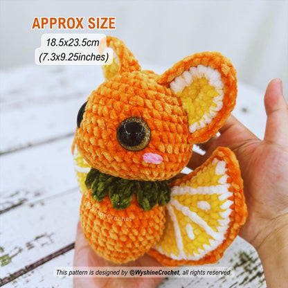Fruit Bat Crochet Pattern Bundle - 4-in-1 Halloween Amigurumi Set - product photo 4 of 10