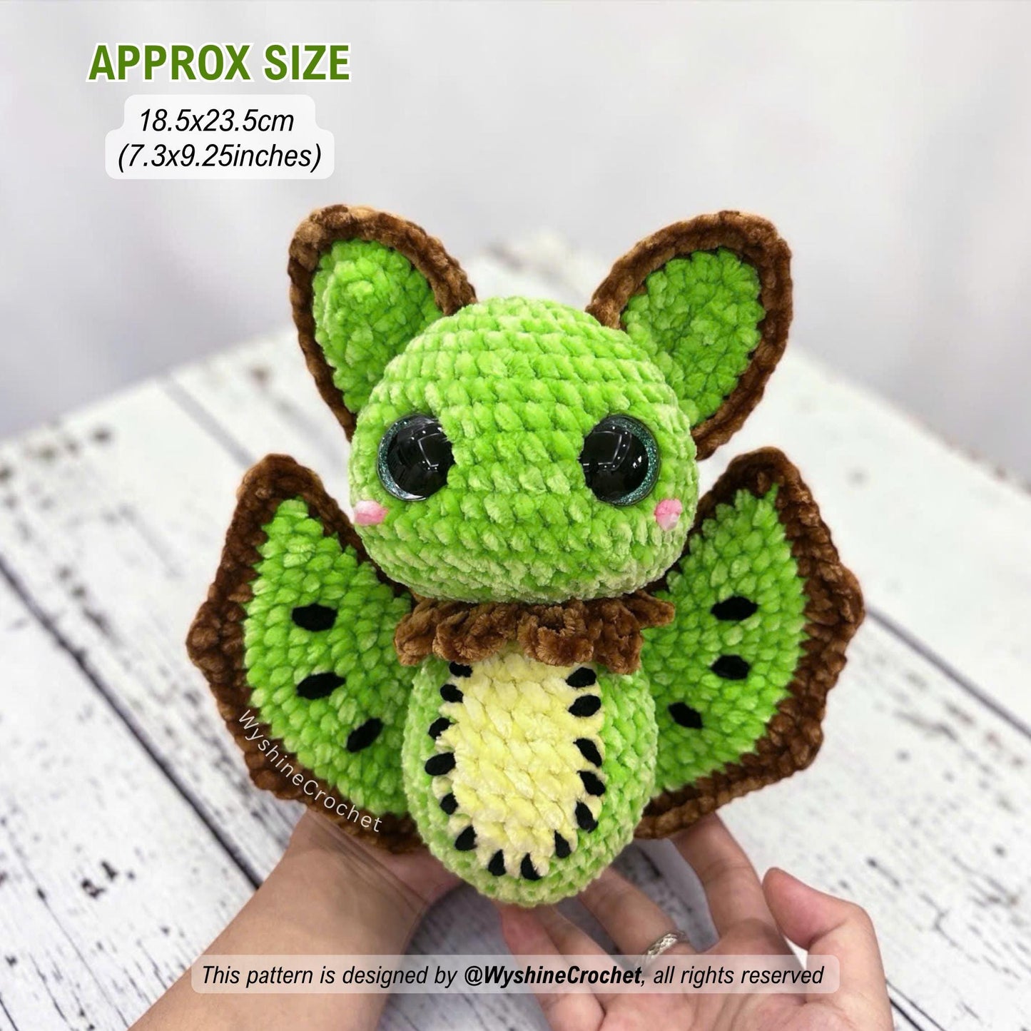 Fruit Bat Crochet Pattern Bundle - 4-in-1 Halloween Amigurumi Set - product photo 5 of 10