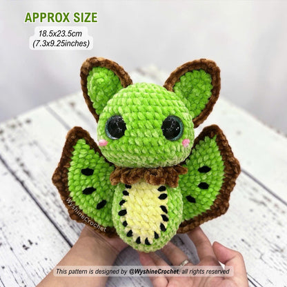 Fruit Bat Crochet Pattern Bundle - 4-in-1 Halloween Amigurumi Set - product photo 5 of 10