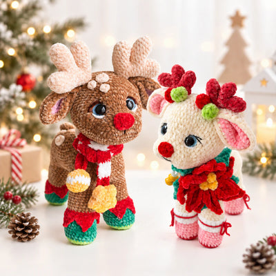 Couple Reindeer Crochet Pattern