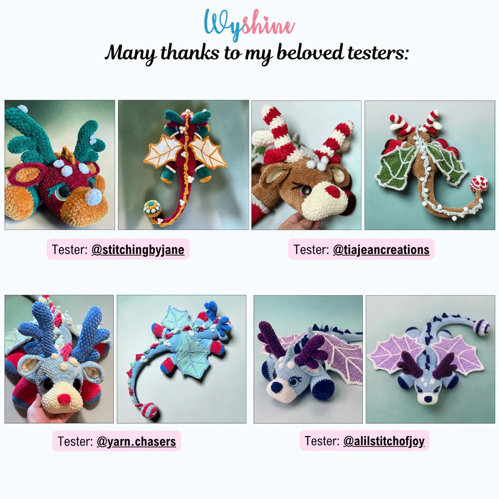 Reindeer Dragon Crochet Pattern
