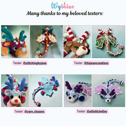 Reindeer Dragon Crochet Pattern