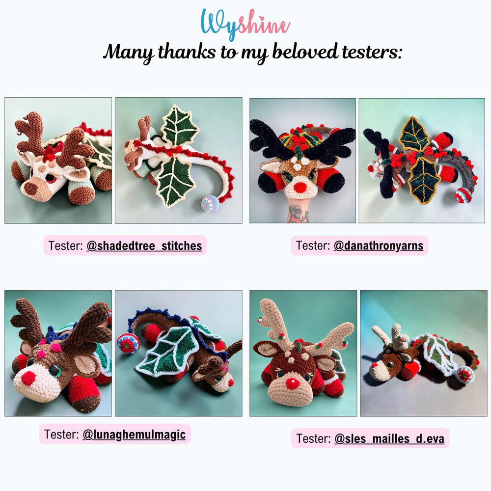 Reindeer Dragon Crochet Pattern