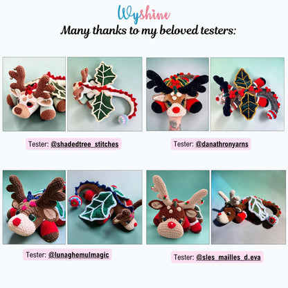 Reindeer Dragon Crochet Pattern
