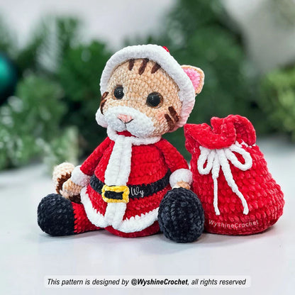 Santa Cat Crochet Pattern